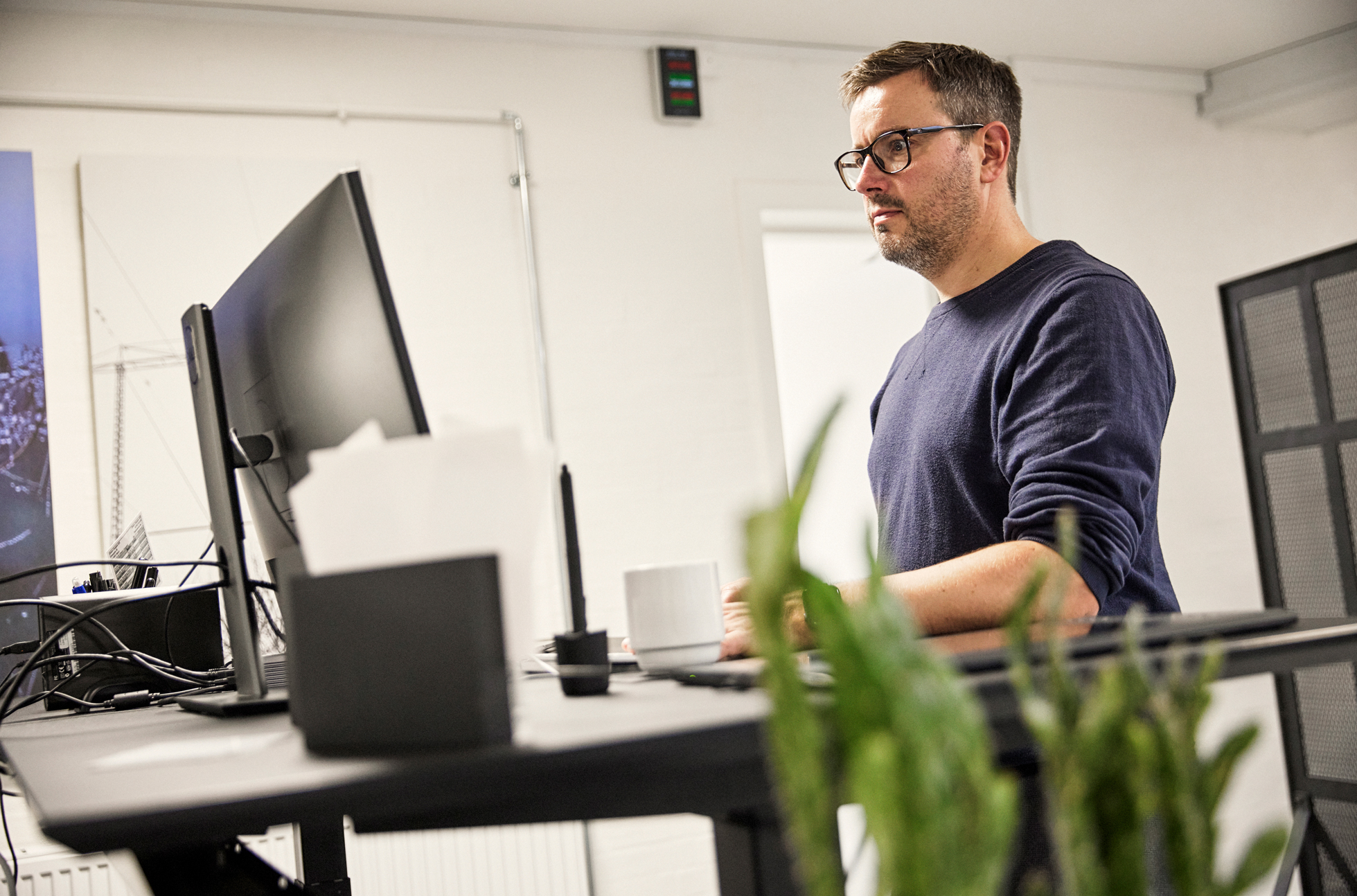 Søren fra Ørskovgruppen arbejder