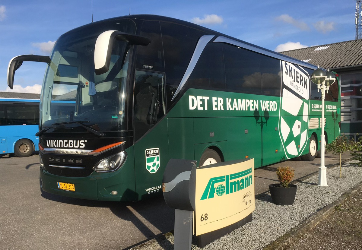 Bus dekoration Skjern Håndbold